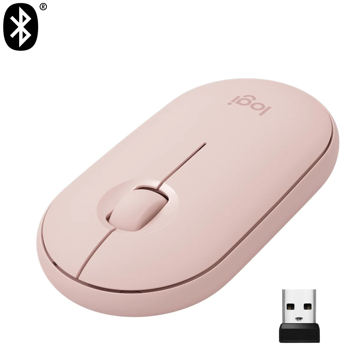 Фото Мышь LOGITECH Wireless Mouse Pebble M350 ROSE (910-005717)