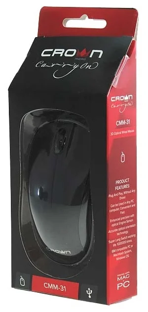 Цена Мышь CROWN CMM-312