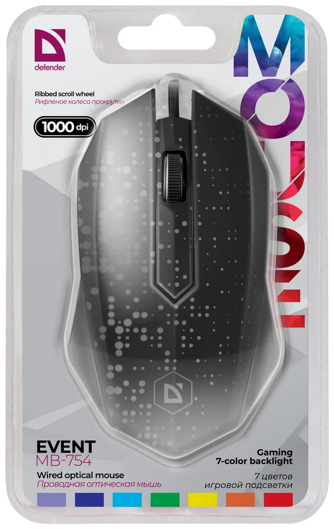 Мышь DEFENDER Event MB-754 Black заказать