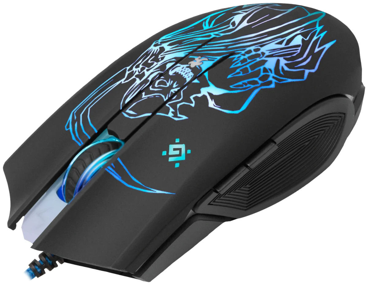 Цена Мышь игровая DEFENDER Ghost GM-190L оптика,6кнопок,800-3200dpi
