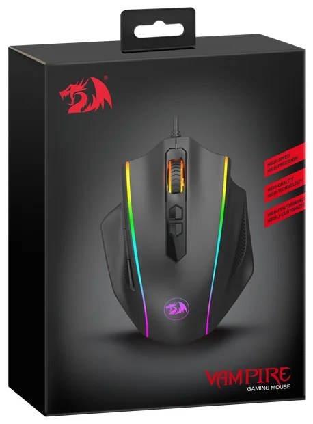 Мышь REDRAGON Vampire RGB Black Казахстан