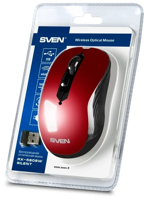 Мышь SVEN RX-560SW Red Казахстан