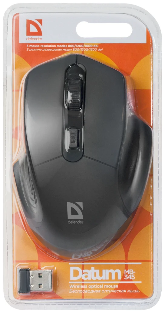 Картинка Мышь DEFENDER Datum MB-345 Black (52345)