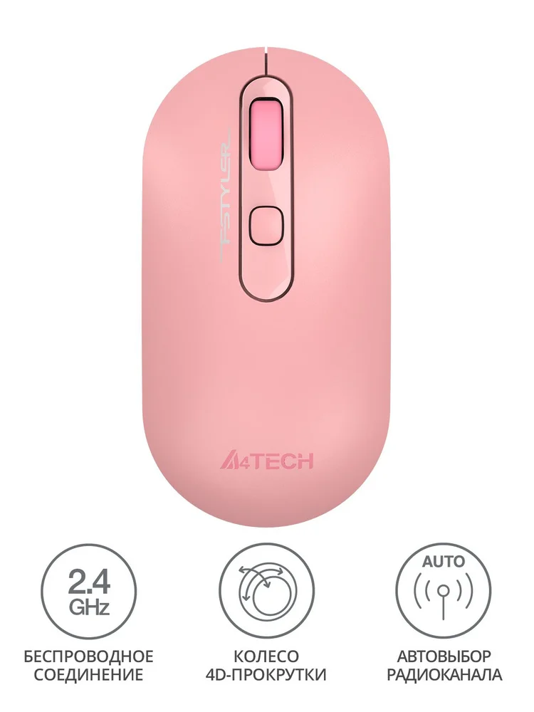 Фото Мышь A4tech Fstyler FG20 Wireless Pink