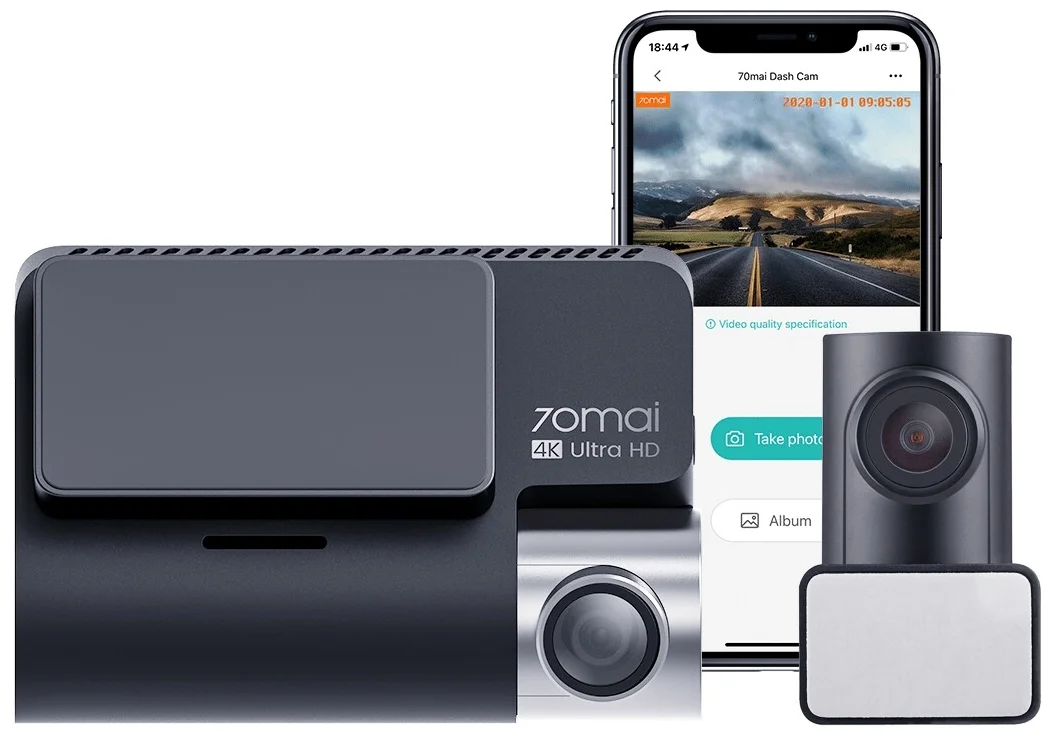 Купить Видеорегистратор XIAOMI 70mai Dash Cam 4K (A800S)