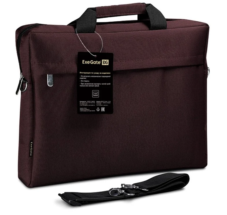 Сумка для ноутбука ExeGate Start S15 Charcoal EX212308RUS up to 15.6" dark-brown