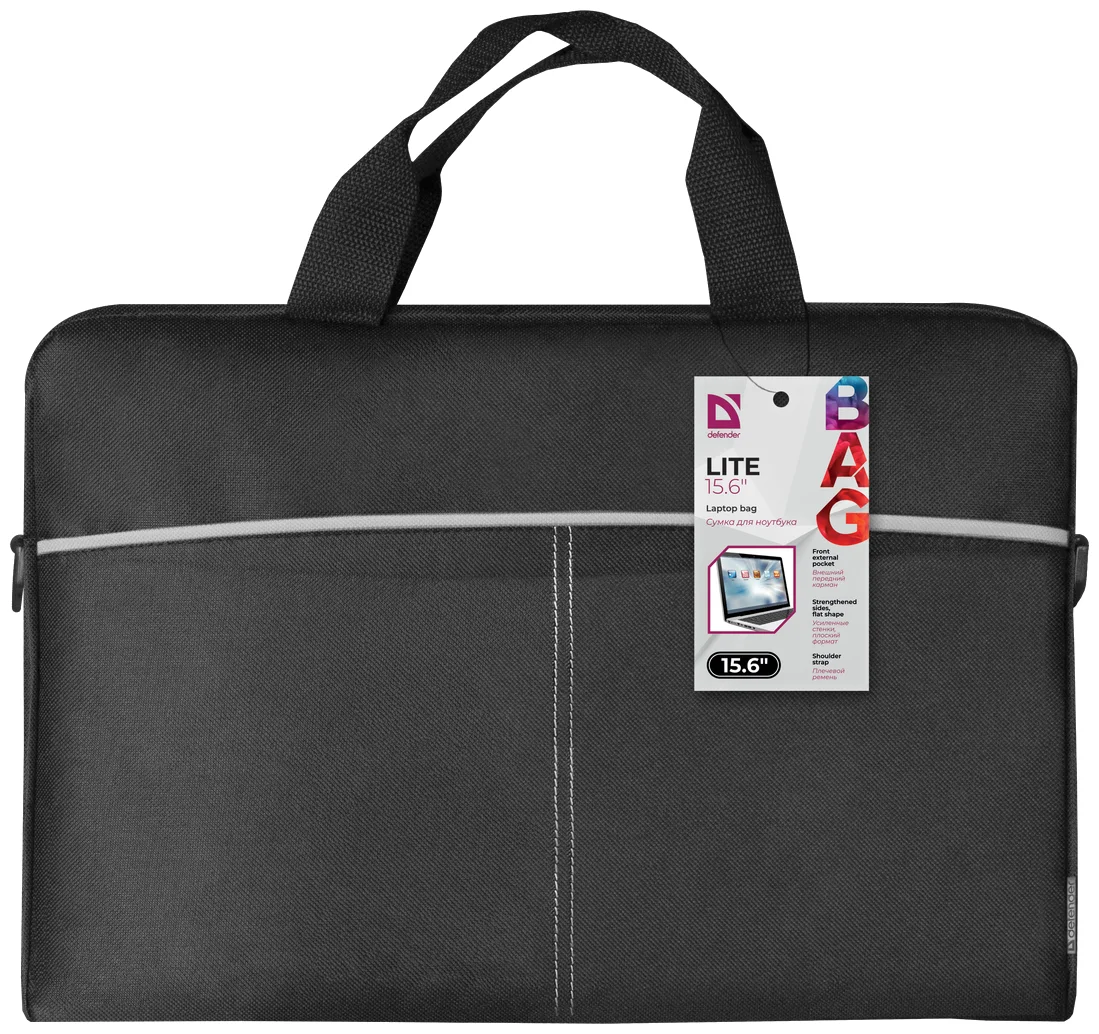 Цена Сумка для ноутбука DEFENDER Lite 15-16" Black (26083)