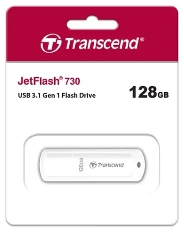Фото USB накопитель TRANSCEND 128GB White (TS128GJF730)
