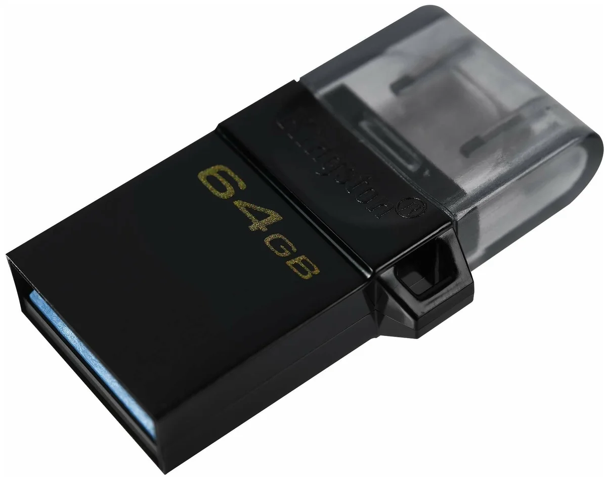 Фото USB накопитель KINGSTON OTG DTDUO3G2/64GB Black