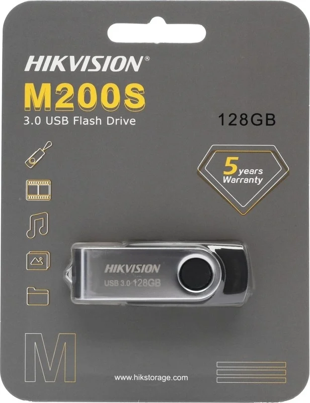 Фотография USB накопитель HIKVISION HS-USB-M200S/128G/U3 USB 3.0 Black