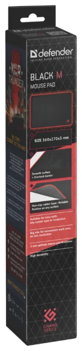 Цена Коврик для мыши DEFENDER Black M