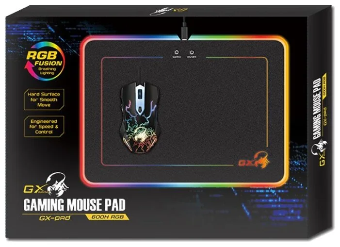Фото Коврик для мышки GENIUS GX-Pad 600H RGB