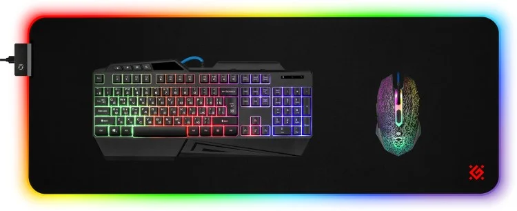 Фото Коврик для мыши DEFENDER Ultra Light 900x350x4мм Black (50566)