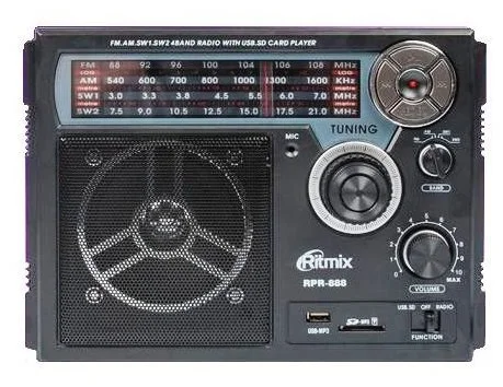 Фото Радиоприемник RITMIX RPR-888 Black