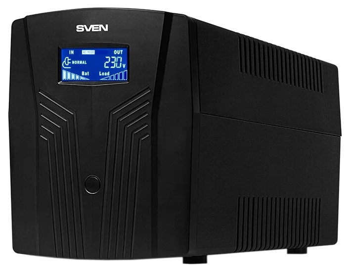 Фото ИБП SVEN Pro 1500 (900Вт LCD USB RG-45 3 евро-розетки) Фото ИБП SVEN Pro 1500 (900Вт LCD USB RG-45 3 евро-розетки)