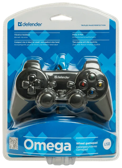 Фотография Геймпад DEFENDER Omega USB
