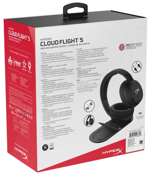 Наушники HyperX HX-HSCFS-SG/WW Cloud Flight S Казахстан