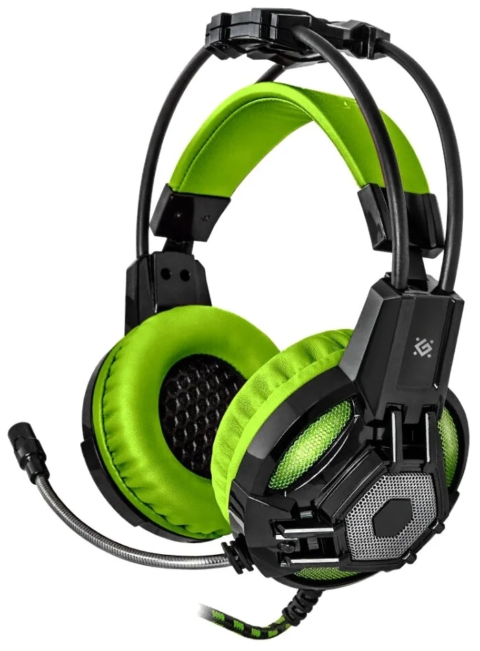 Наушники DEFENDER Lester Black-Green