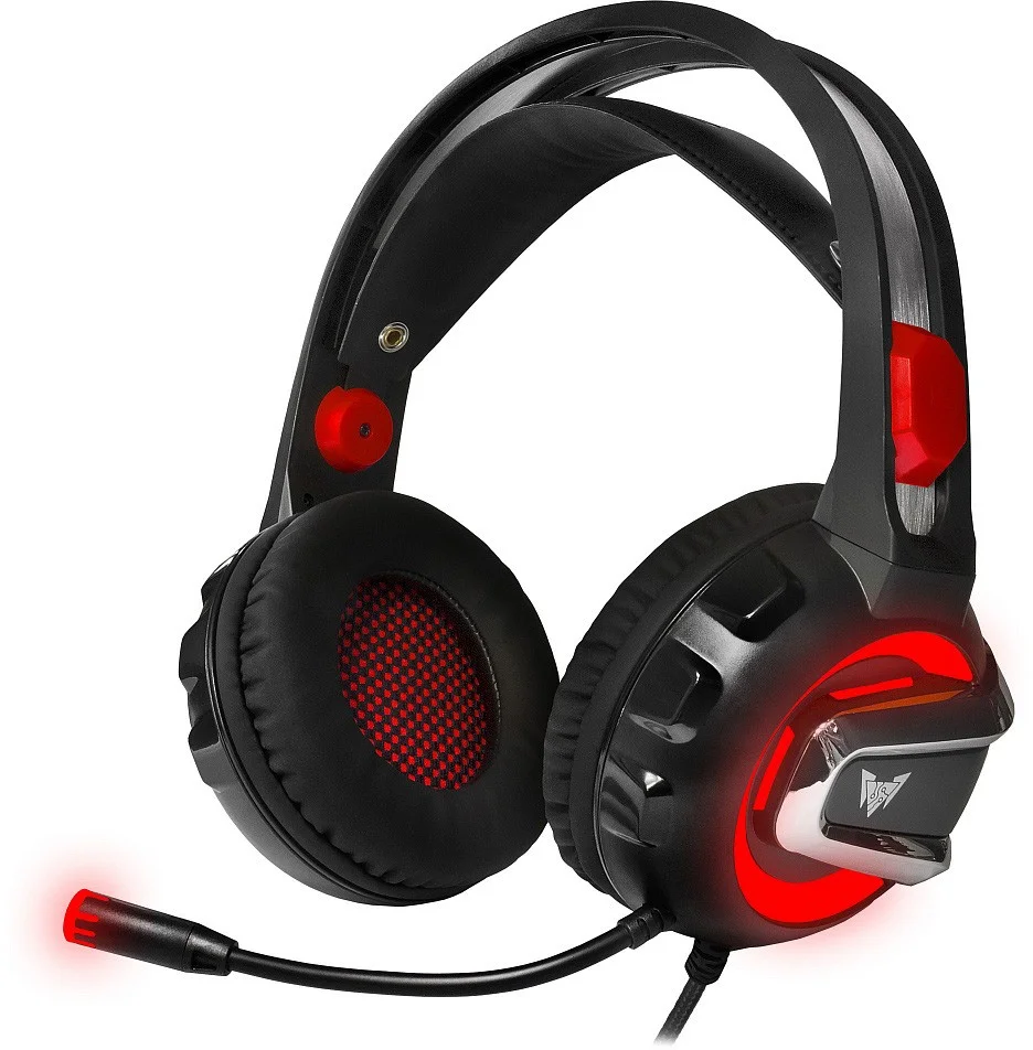 Гарнитура CROWN CMGH-3000 Black-red