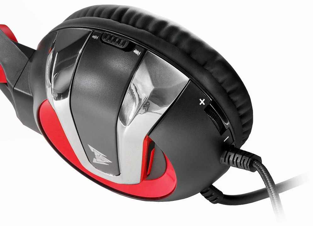 Фотография Гарнитура CROWN CMGH-3000 Black-red