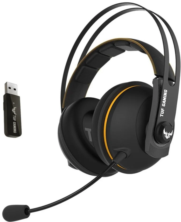 Фото Гарнитура ASUS TUF Gaming H7 Wireless Yellow 90YH01NY-B3UA00