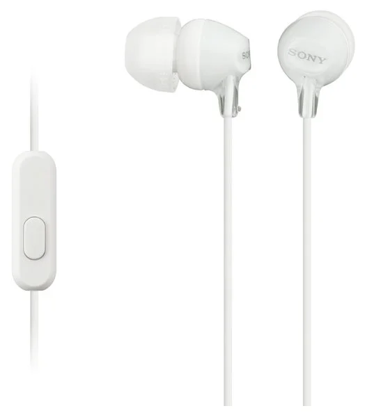 Фото Наушники SONY MDR-EX15AP White