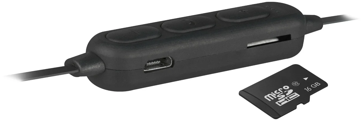 Фото Гарнитура DEFENDER FreeMotion B660 Black SD-карта Bluetooth (63660)