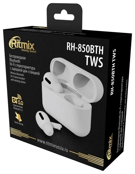 Фото Наушники RITMIX RH-820BTH TWS White