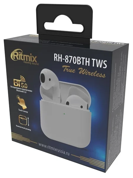 Фото Наушники RITMIX RH-870BTH TWS White