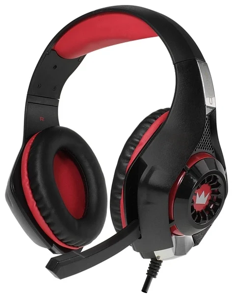 Гарнитура CROWN CMGH-101T Black&red