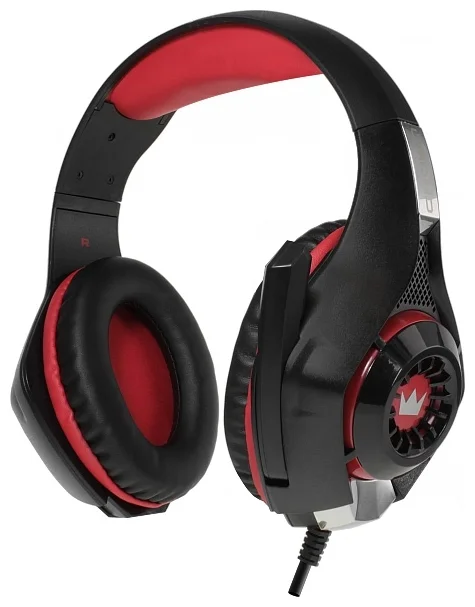 Фото Гарнитура CROWN CMGH-101T Black&red