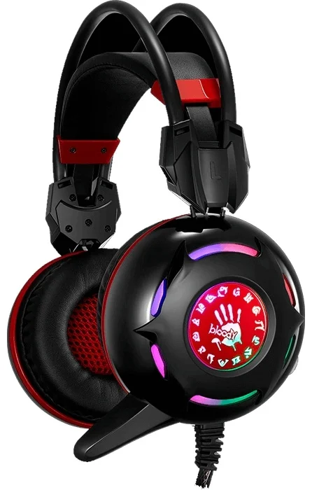 Наушники A4Tech Bloody G300-Black+Red