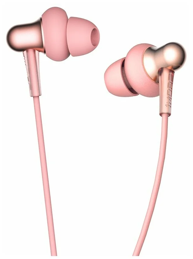 Наушники XIAOMI 1MORE Stylish Dual-dynamic Driver E1025 Pink