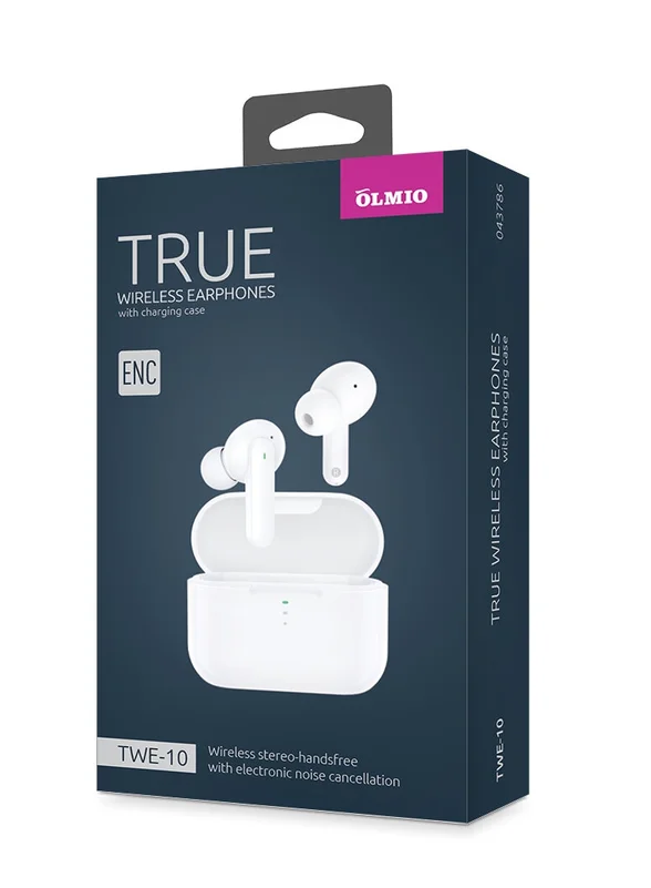 Фото Наушники OLMIO TWE-10 White