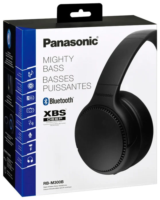 Картинка Наушники PANASONIC RB-M300BGE-K