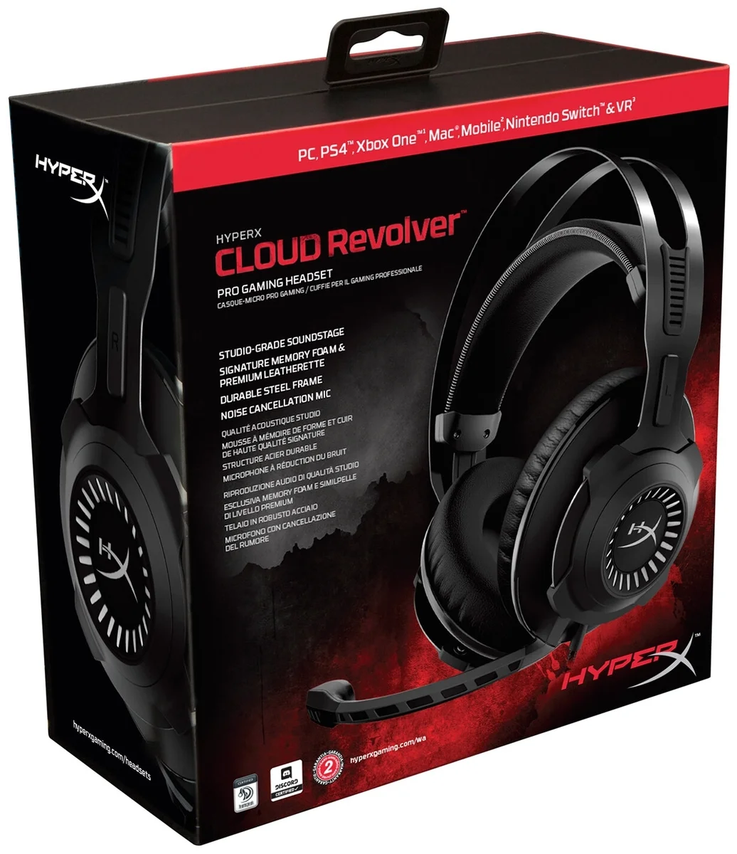 Гарнитура HyperX HHSR1-AH-GM/G Cloud Revolver 7.1 Black Казахстан