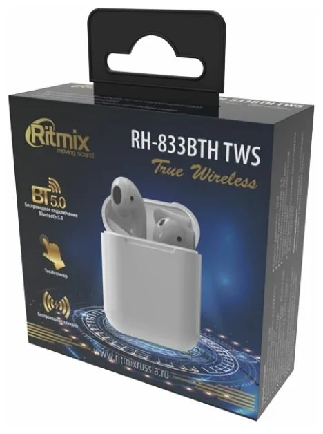Фото Наушники RITMIX RH-833BTH TWS White
