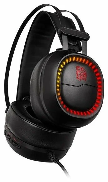 Фото Наушники THERMALTAKE Tt eSports SHOCK PRO RGB 7.1 HT-SHK-DIECBK-25