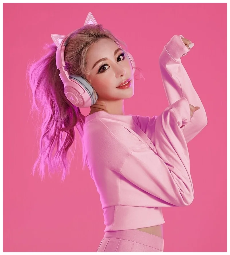 Картинка Гарнитура RAZER Kraken BT Kitty Ed. Quartz (RZ04-03520100-R3M1)