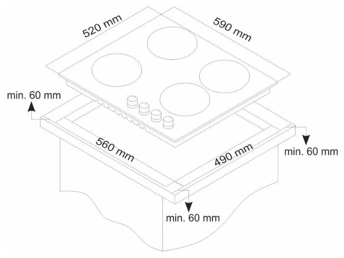 Цена Варочная поверхность SIMFER H60V41M511 Цена Варочная поверхность SIMFER H60V41M511