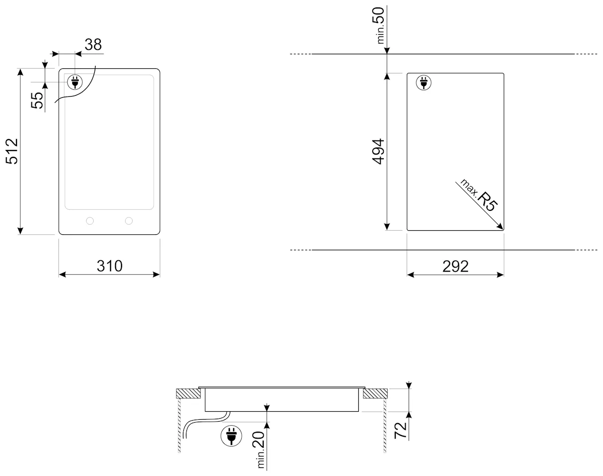 Фотография Варочная поверхность SMEG PGF32I-1