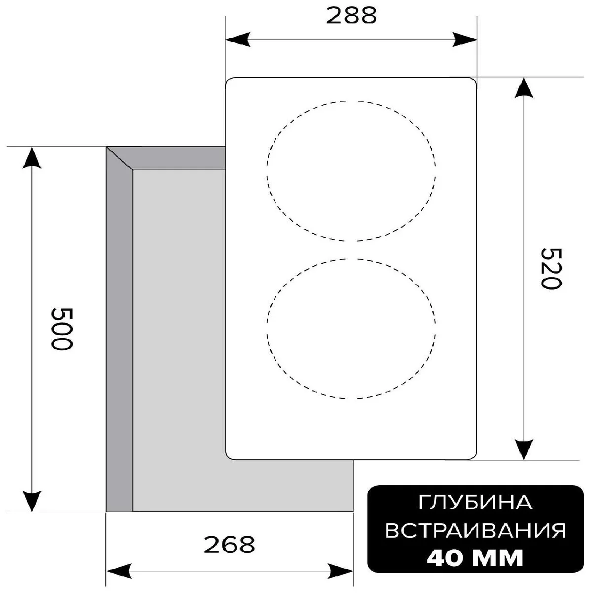 Фото Варочная поверхность LEX EVH 320 BL