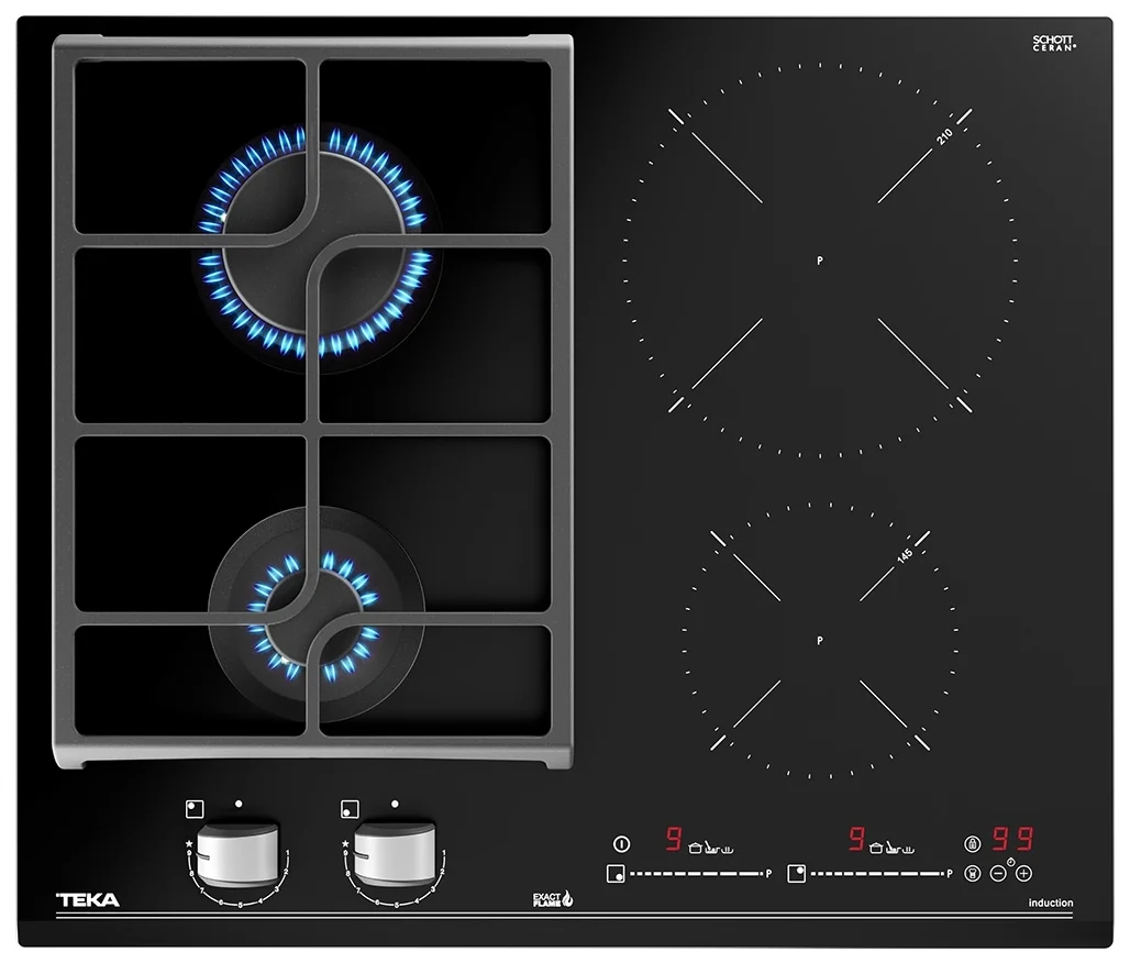 Фото Варочная поверхность TEKA HYBRID JZC 64322 ABN Black