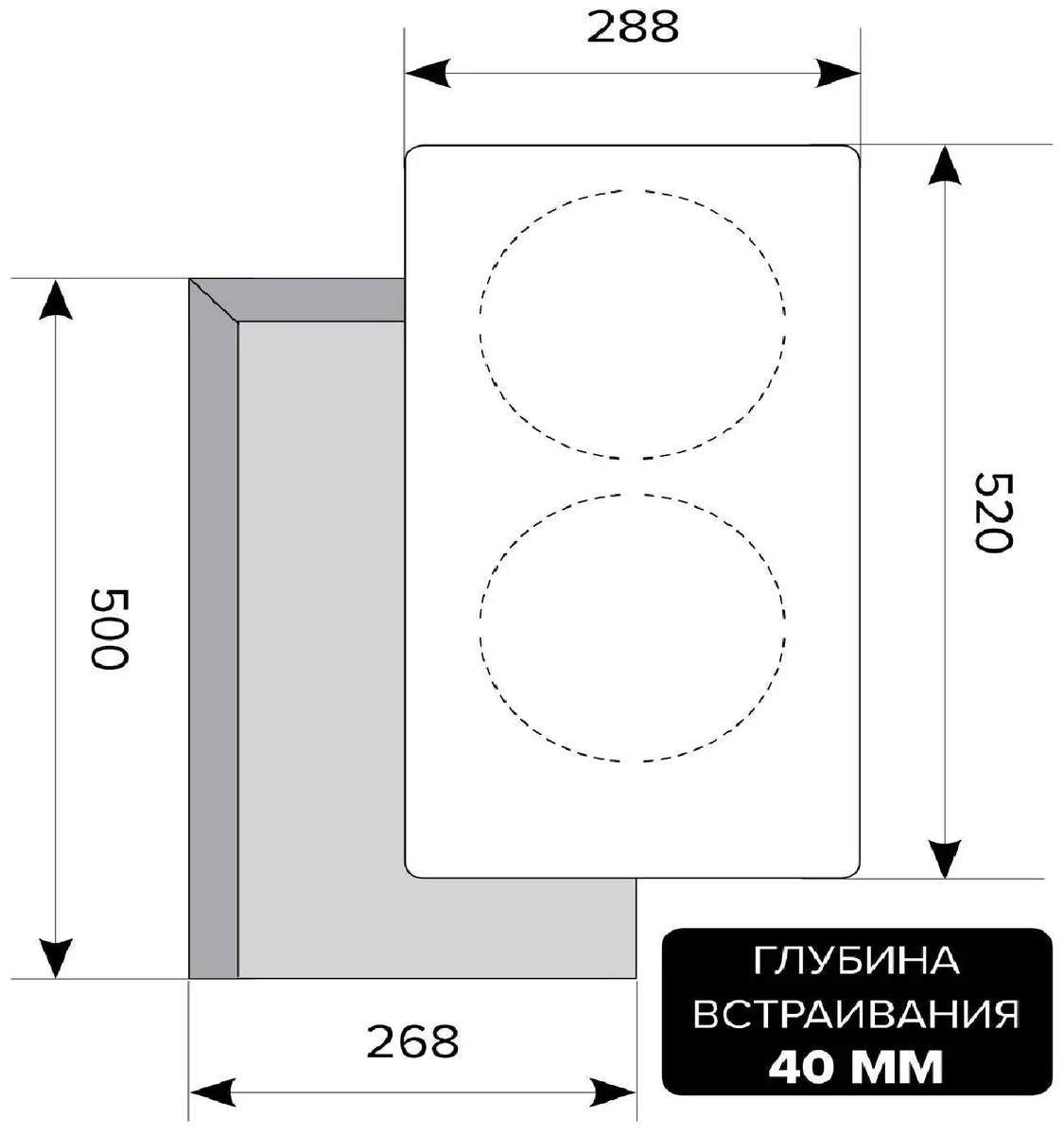Фото Варочная поверхность LEX EVH 321 BL