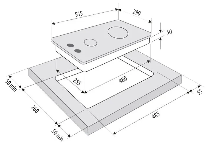 Фото Варочная поверхность FORNELLI PGT 30 CALORE WH