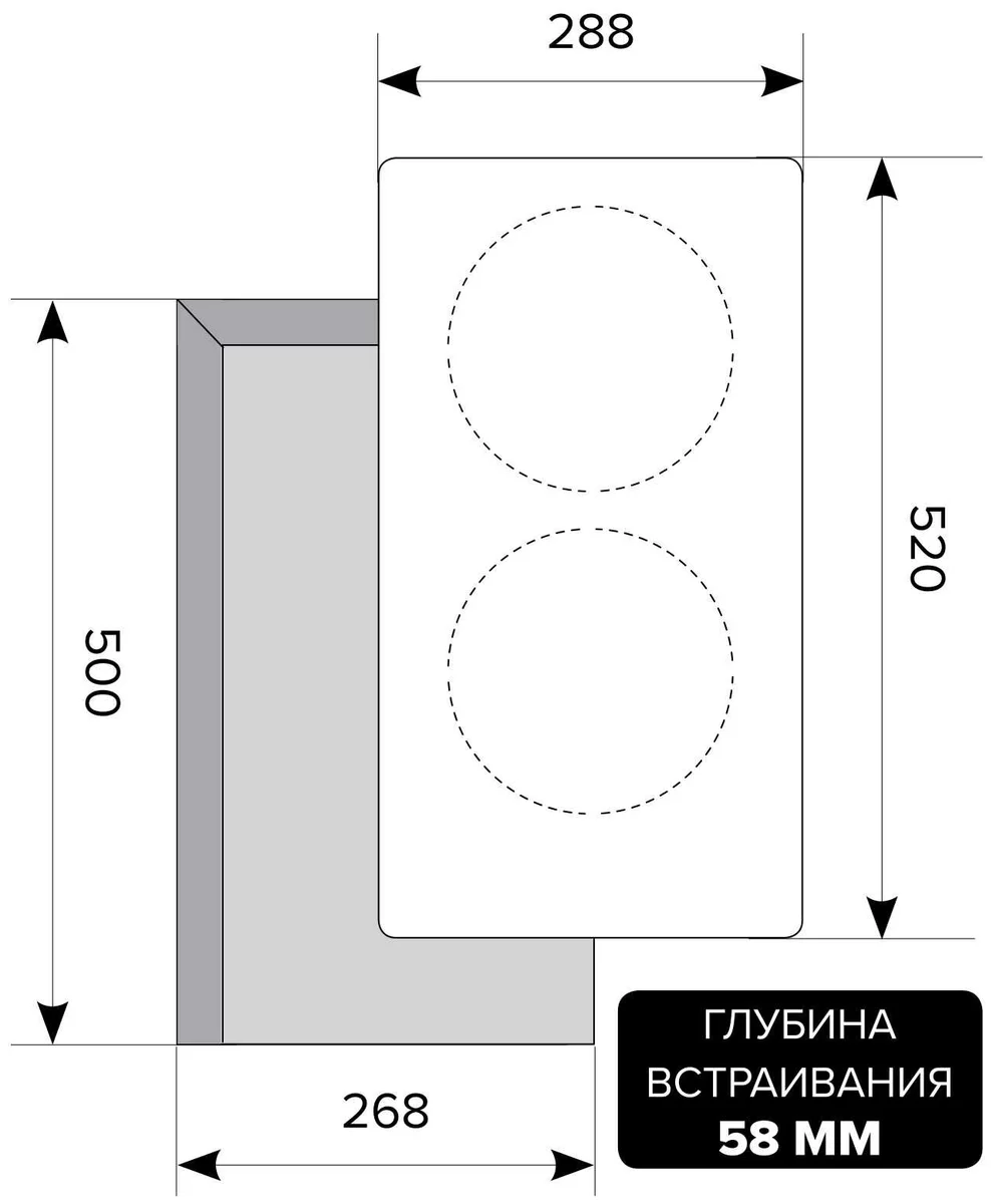 Фото Варочная поверхность LEX EVI 320-2 BL