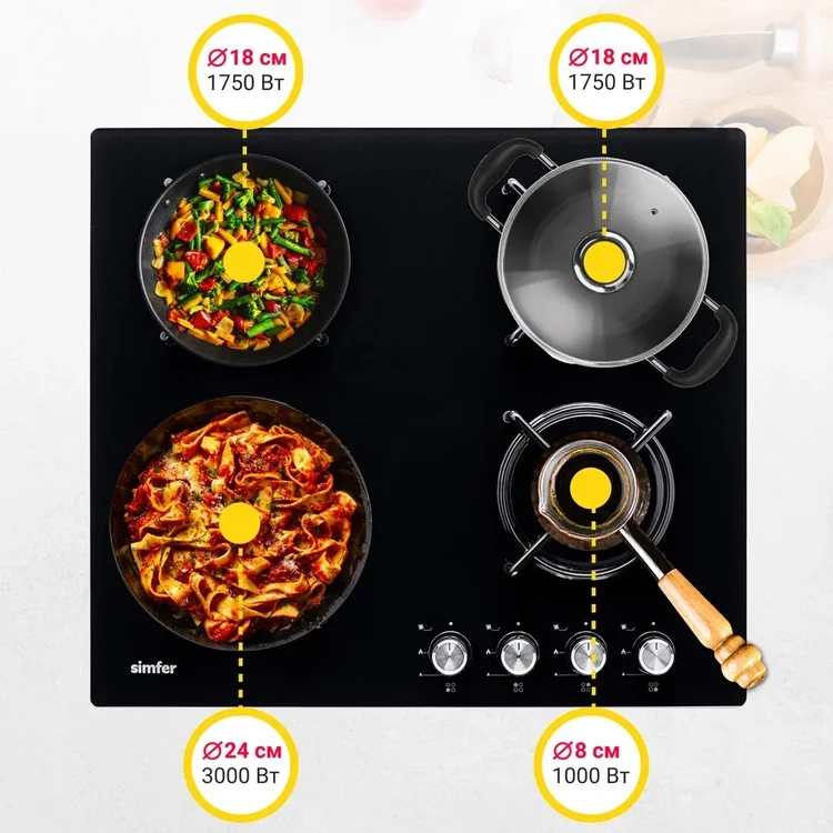 Картинка Варочная поверхность SIMFER H60N40B570