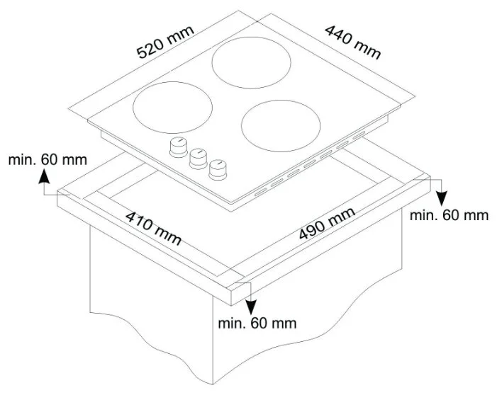 Фотография Варочная поверхность SIMFER H45N30W416 Фотография Варочная поверхность SIMFER H45N30W416