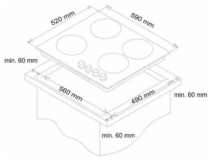 Варочная поверхность SIMFER H60Q40B570 заказать Варочная поверхность SIMFER H60Q40B570 заказать
