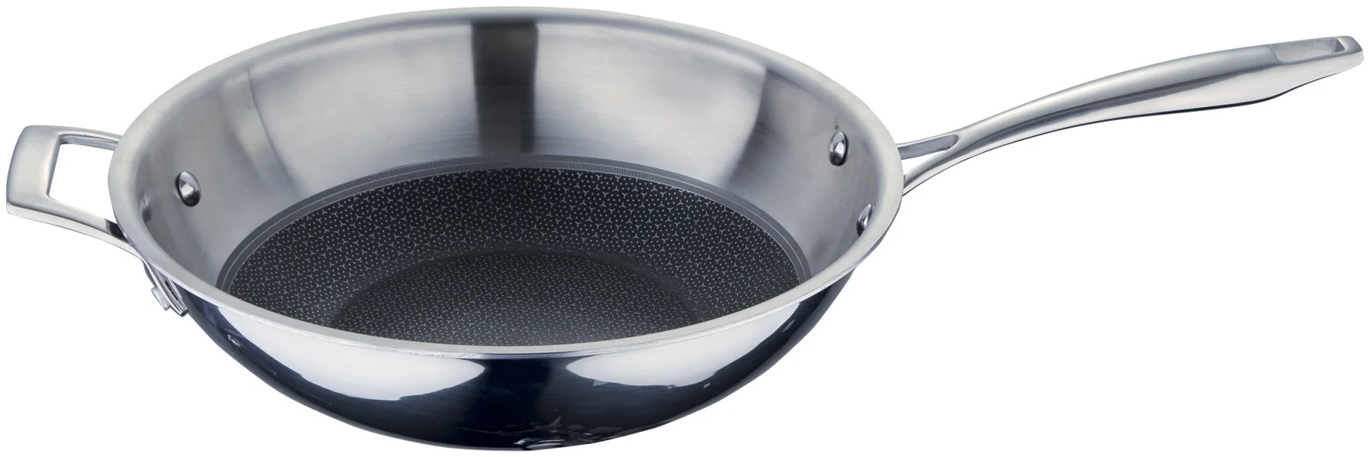 Сковорода BERGNER WOK Hi-Tech 3 BGMP-1634 28x8 см